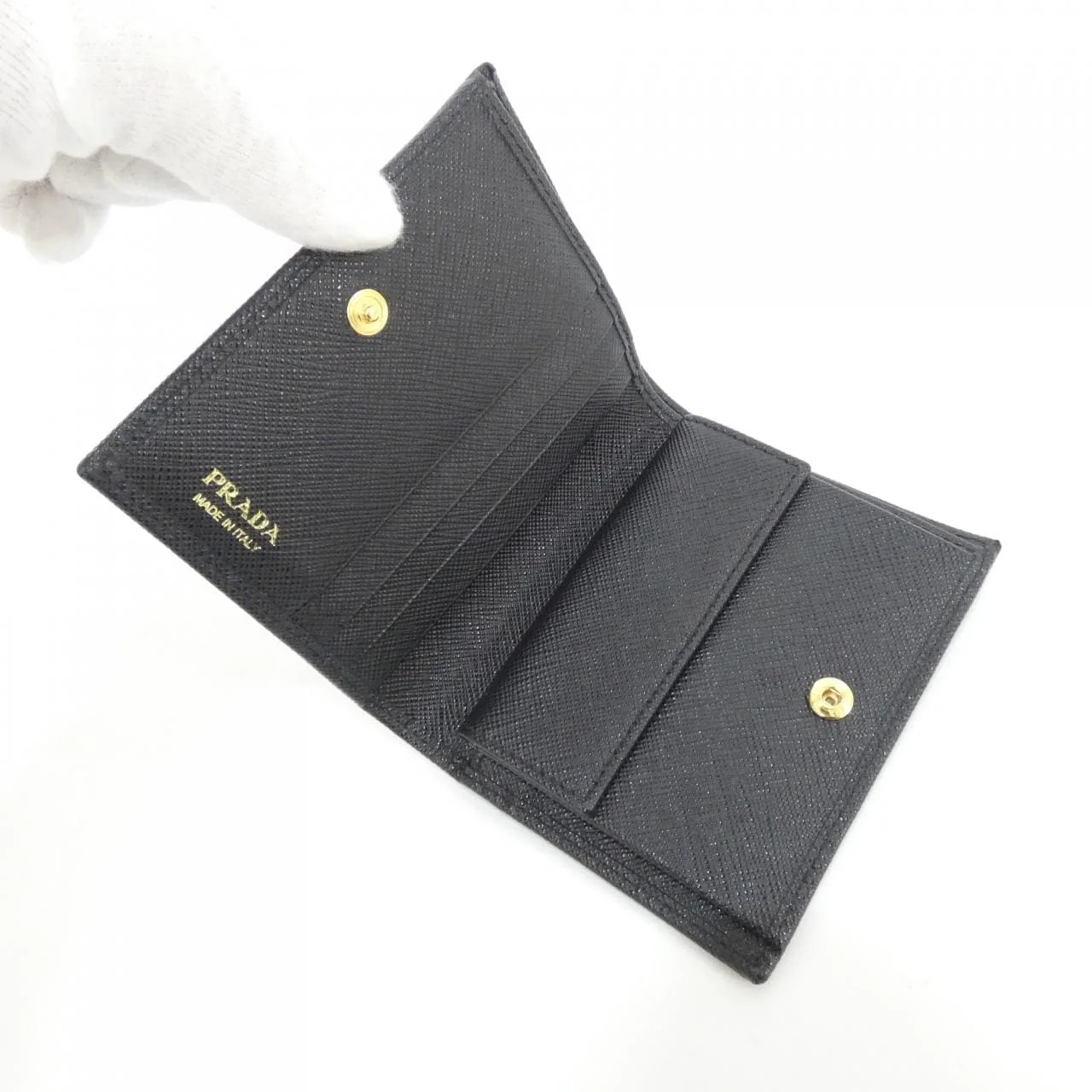 PRADA 1MV204 Wallet Black Rank A - Thumbnail 5