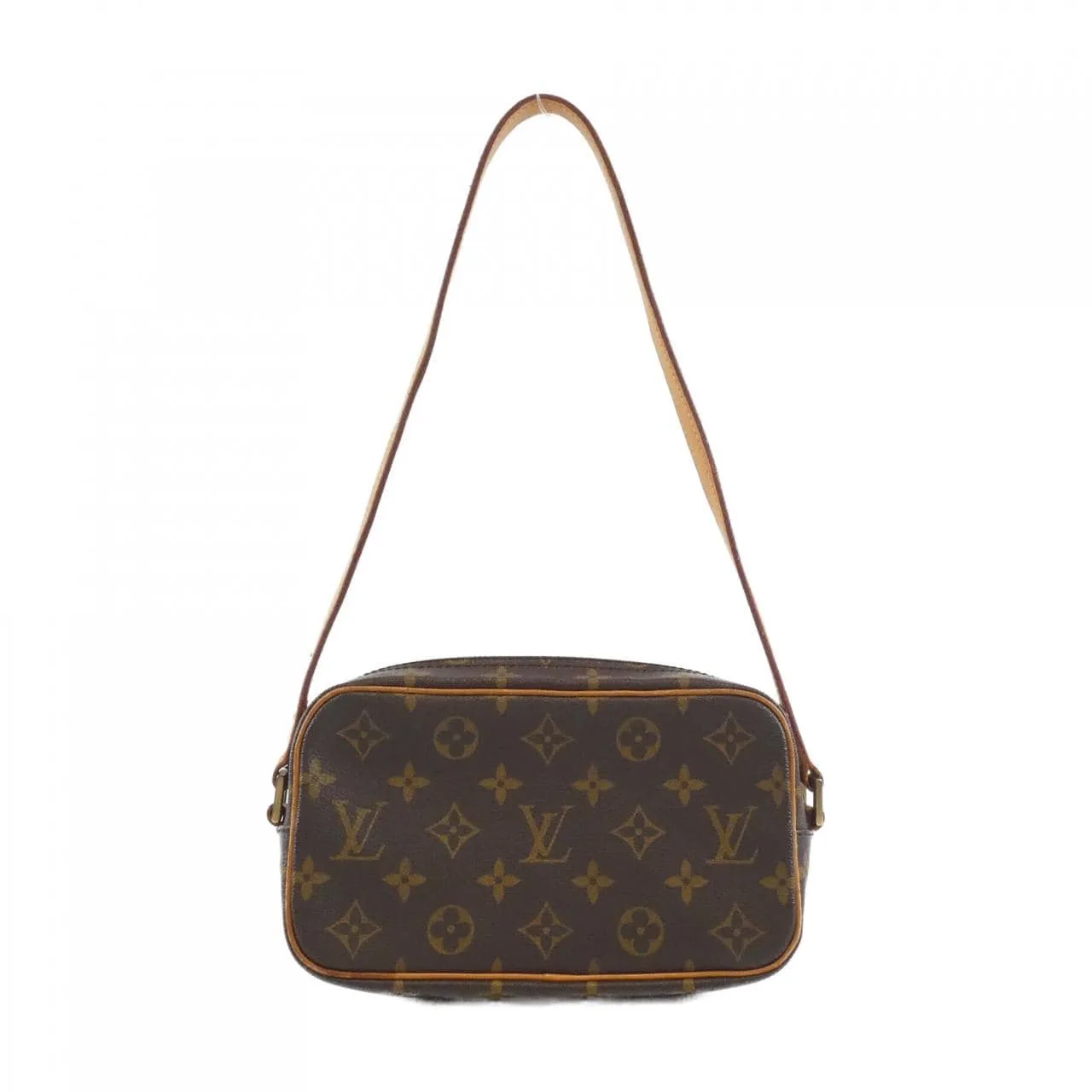 LOUIS VUITTON Pochette M51183 Shoulder Monogram 黑色 Monogram 中古品B - 縮圖 2