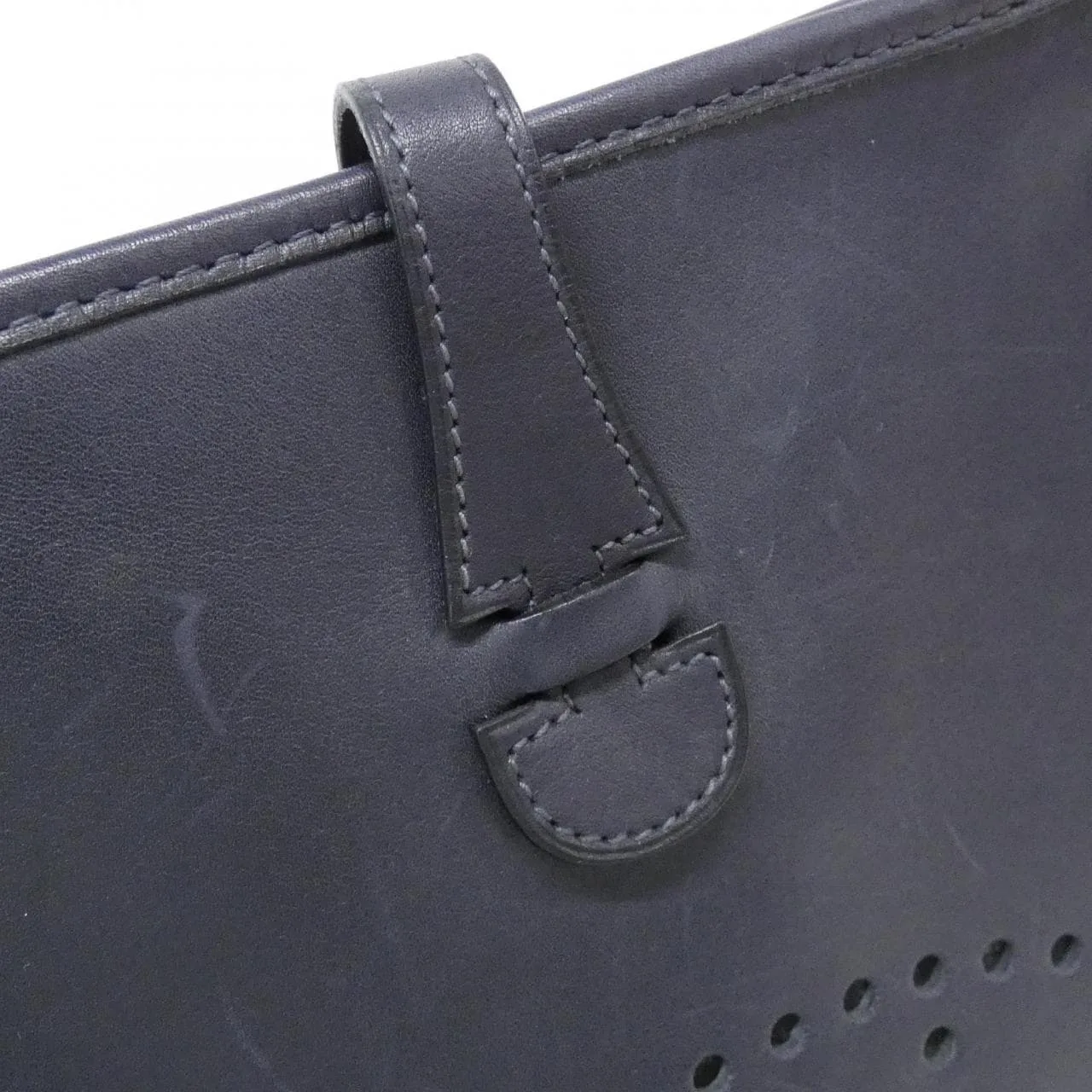 HERMES Evelyne Shoulder 藍色 中古品A - 縮圖 5