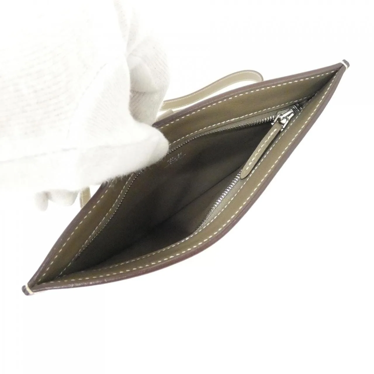 HERMES 083805CJ Wallet Swift Etoupe Swift Leather Rank A - Thumbnail 8