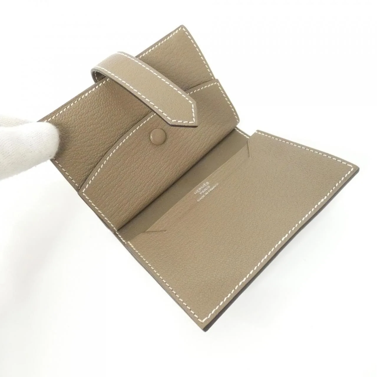 HERMES 039795CK Wallet Etoupe Rank A - Thumbnail 6