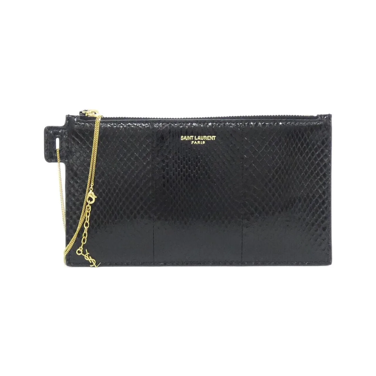 SAINT LAURENT 669907 L3R0J Pouch Leather Black