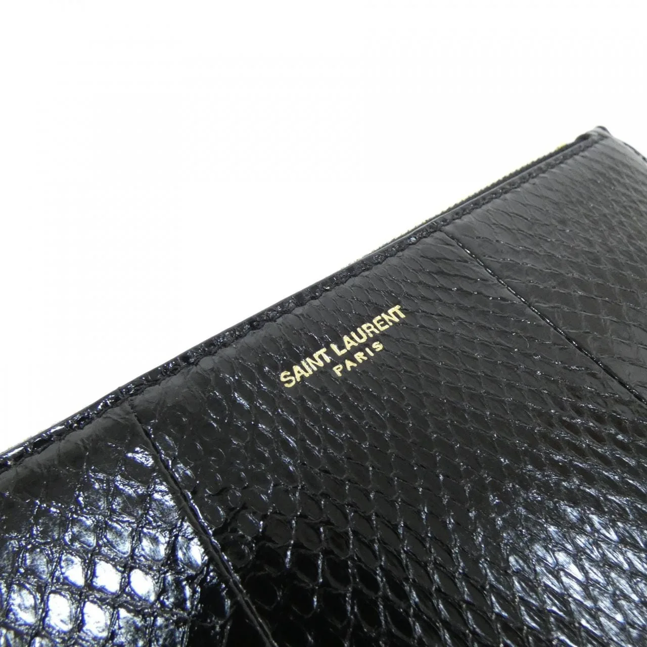 SAINT LAURENT 669907 L3R0J Pouch Leather Black Leather Rank A - Thumbnail 4