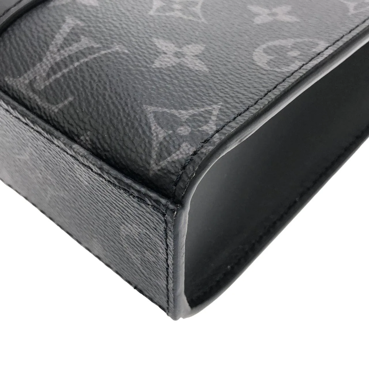 LOUIS VUITTON Eclipse M46098 Handbag Monogram 黑色 Monogram 中古品A - 縮圖 3