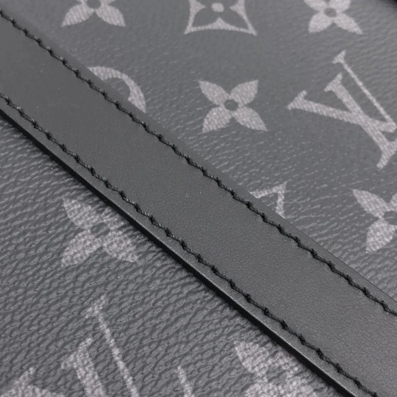 LOUIS VUITTON Eclipse M46098 Handbag Monogram 黑色 Monogram 中古品A - 縮圖 4