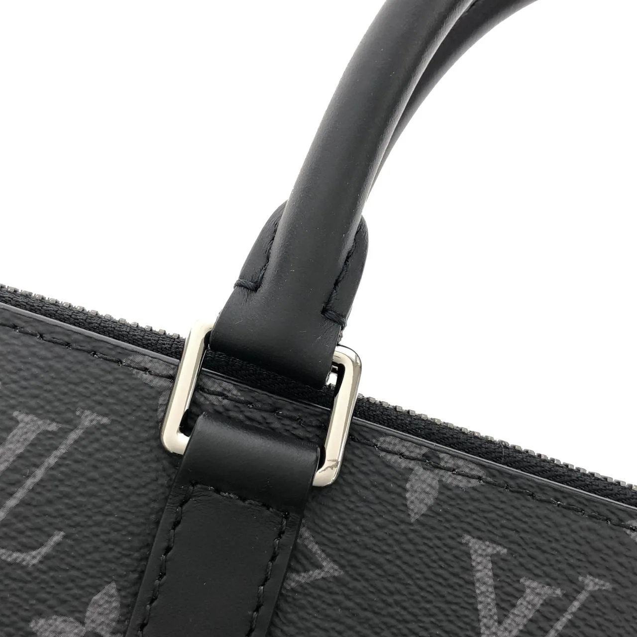 LOUIS VUITTON Eclipse M46098 Handbag Monogram 黑色 Monogram 中古品A - 縮圖 6