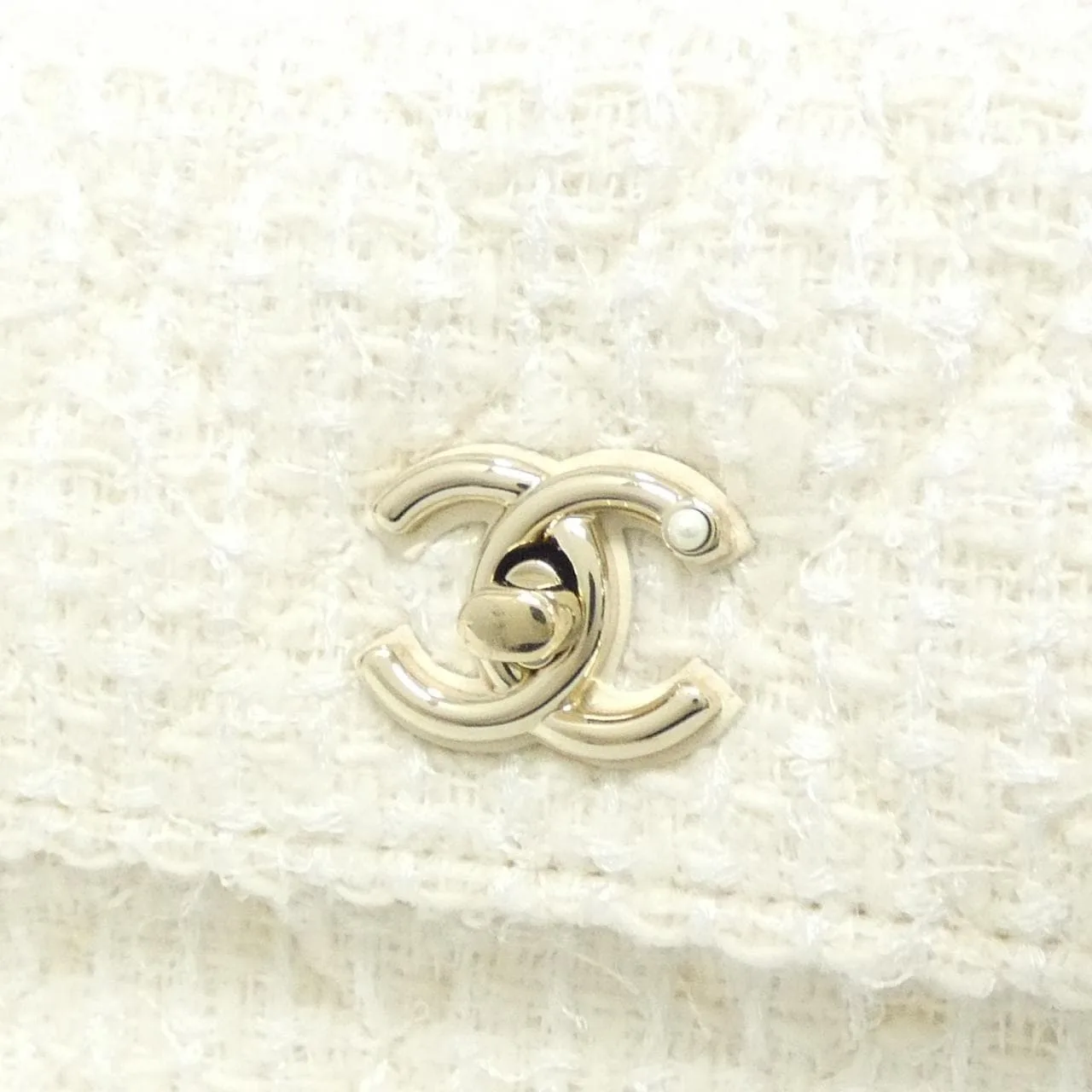 CHANEL AP4975 Wallet Tweed Black Tweed Rank A - Thumbnail 3