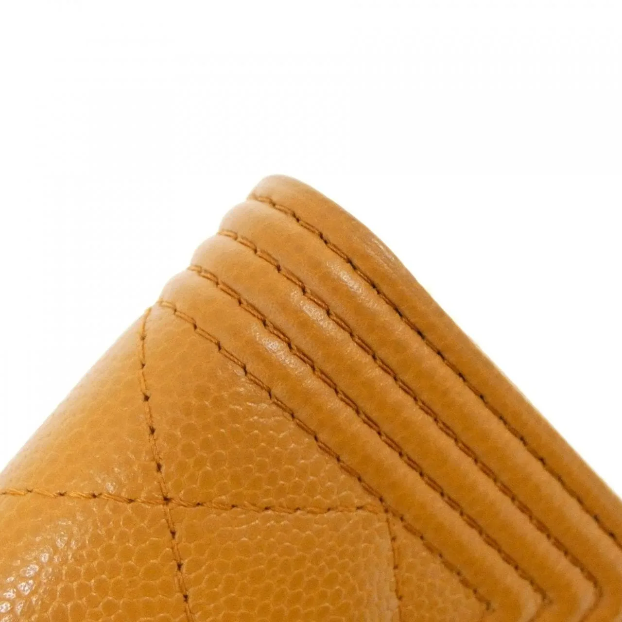 CHANEL Boy Chanel AP2206 Wallet Grained Calfskin 棕色 荔枝紋牛皮 中古品A - 縮圖 5