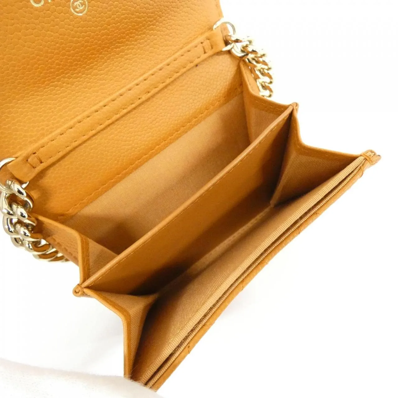 CHANEL Boy Chanel AP2206 Wallet Grained Calfskin 棕色 荔枝紋牛皮 中古品A - 縮圖 8