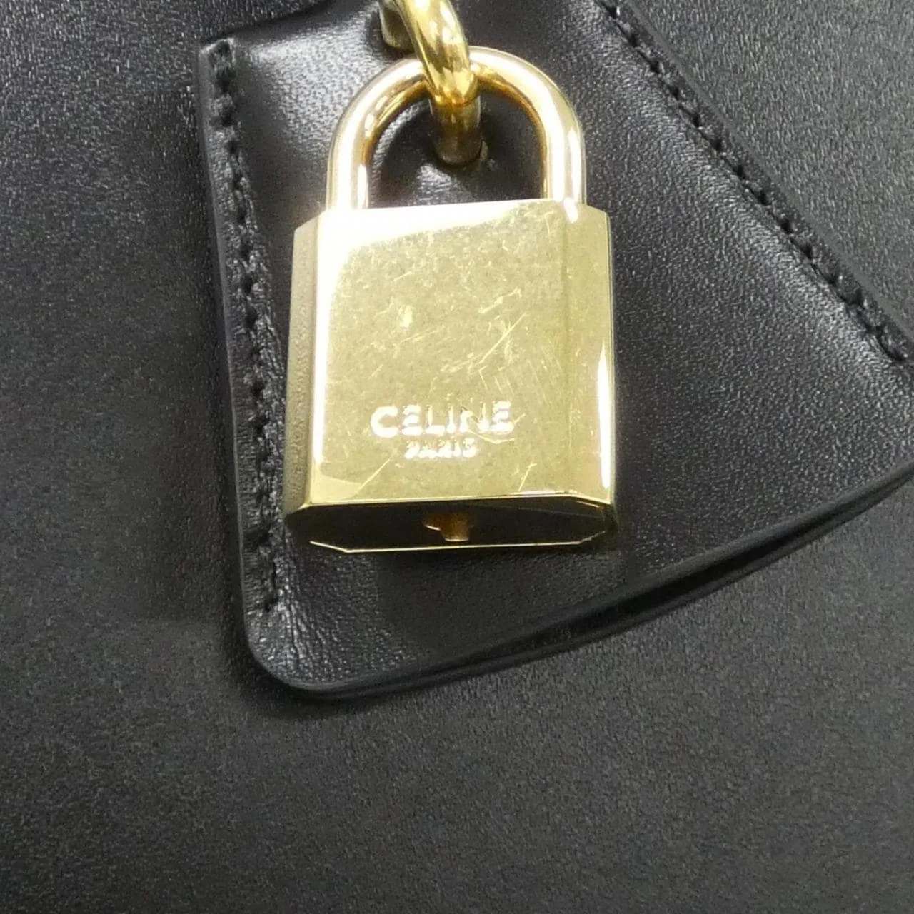 CELINE 16 187373BEY Handbag 黑色 中古品A - 縮圖 5