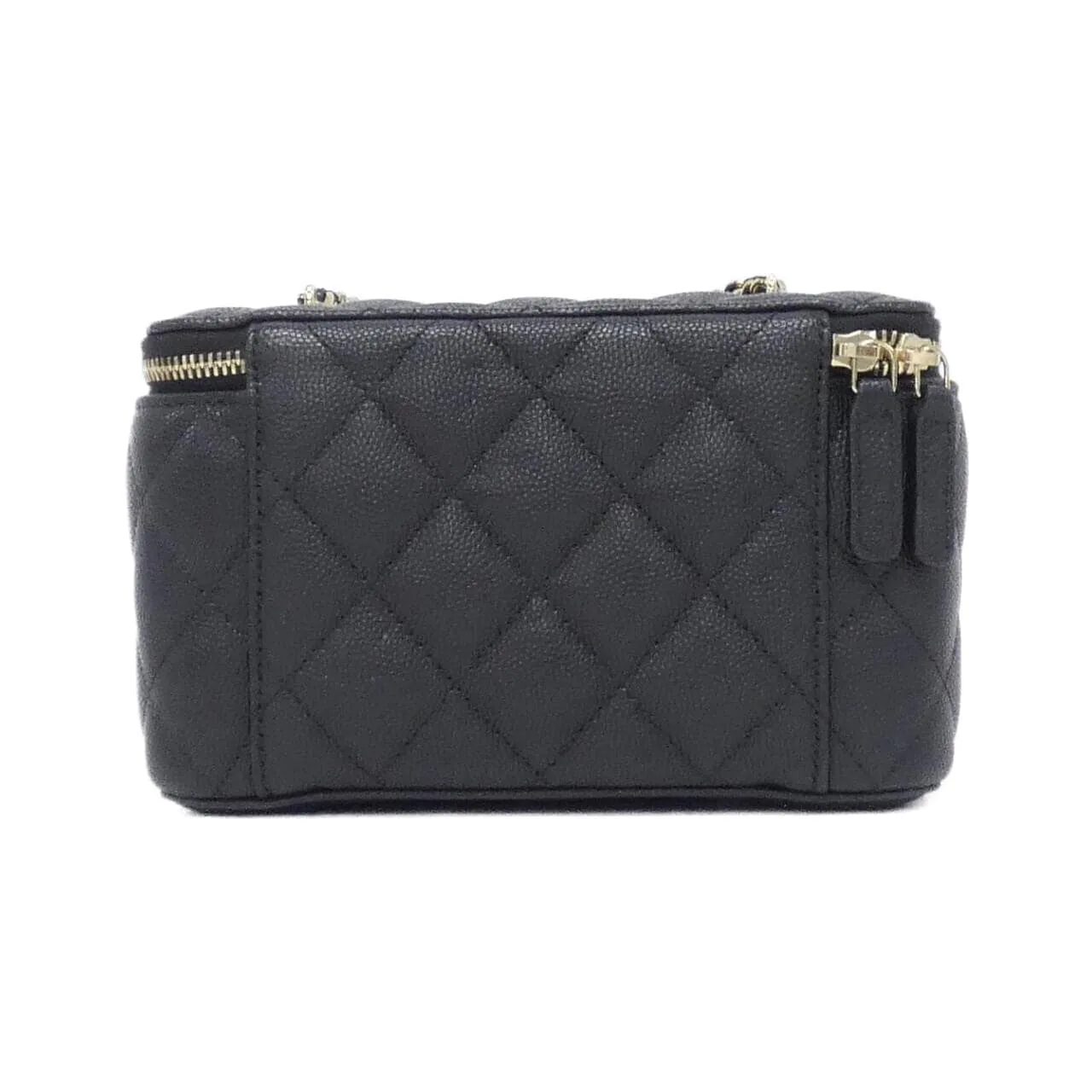 CHANEL Timeless Classic AP1341 Shoulder Grained Calfskin 黑色 荔枝紋牛皮 中古品A - 縮圖 2