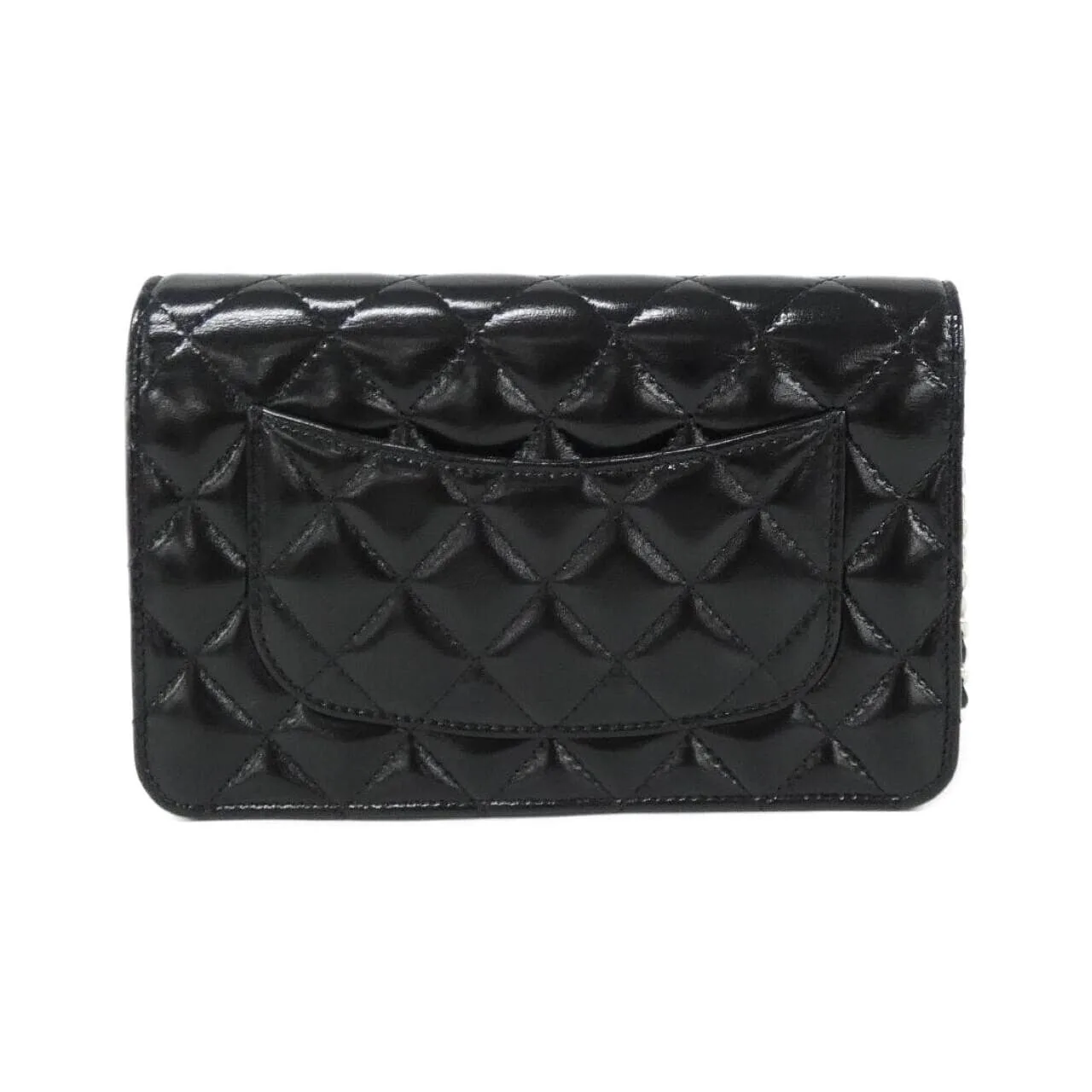 CHANEL Chanel 19 AP3779 Wallet Lambskin Black Lambskin Rank A - Thumbnail 2