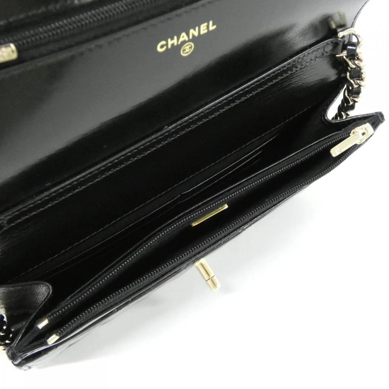 CHANEL Chanel 19 AP3779 Wallet Lambskin Black Lambskin Rank A - Thumbnail 8