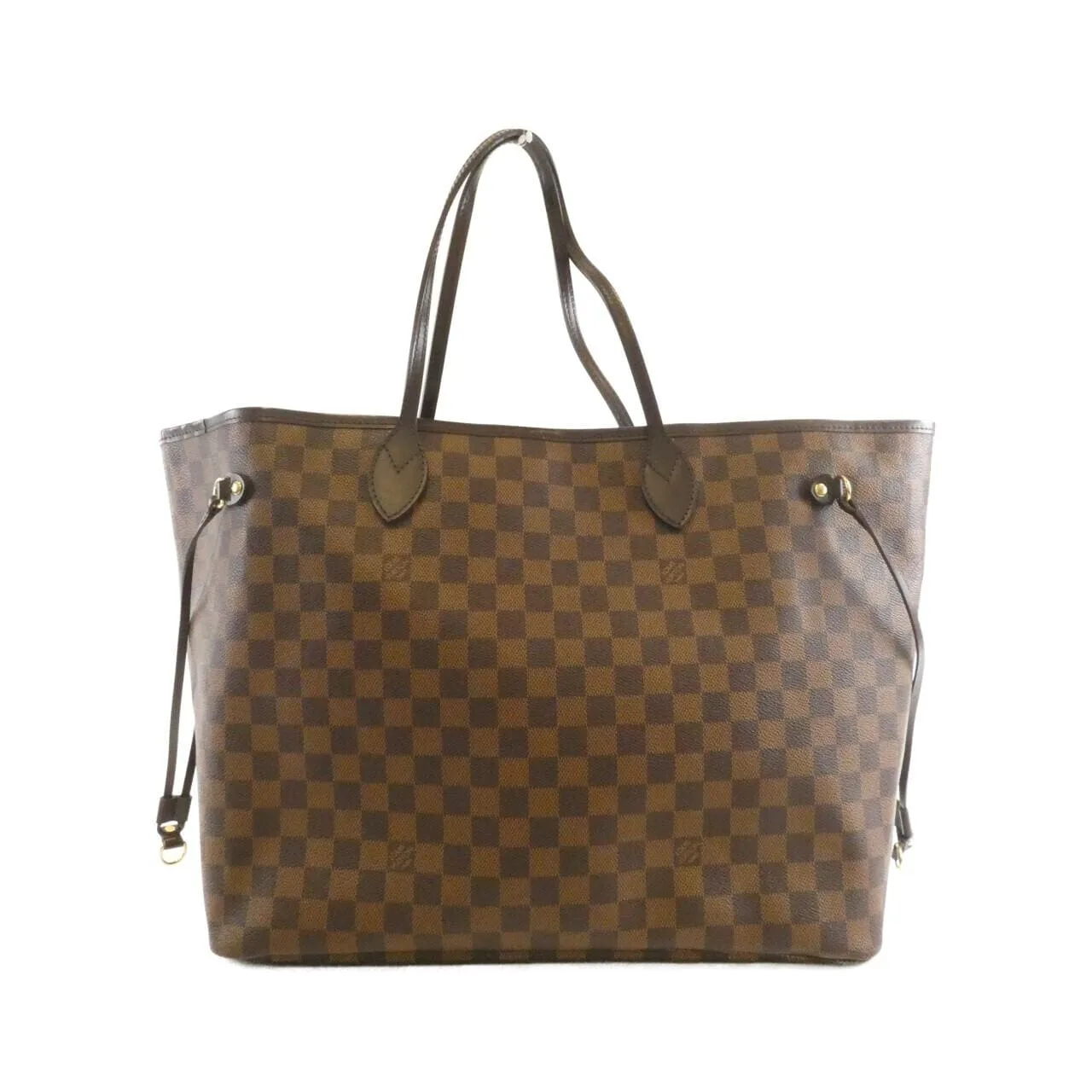 LOUIS VUITTON Neverfull N51106 Tote Damier Black