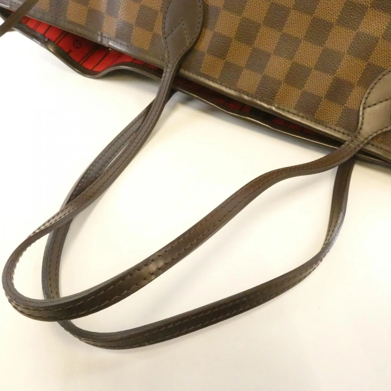 LOUIS VUITTON Neverfull N51106 Tote Damier 黑色 Damier 中古品B - 縮圖 6