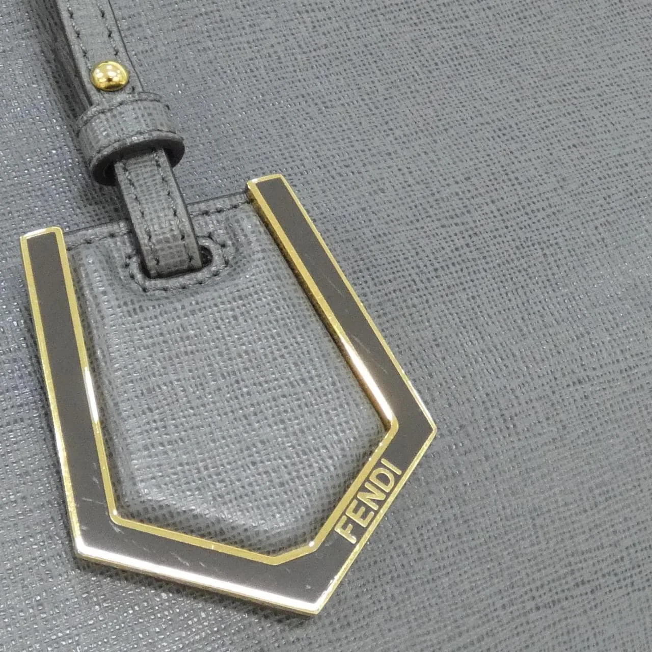 FENDI Sunshine Shopper 8BH253 D7E Handbag Black Rank A - Thumbnail 4