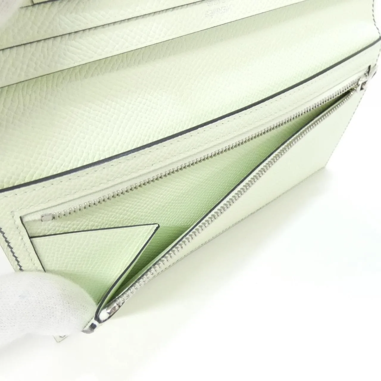 HERMES 073596CK Wallet Epsom Blue Epsom Leather Rank A - Thumbnail 5