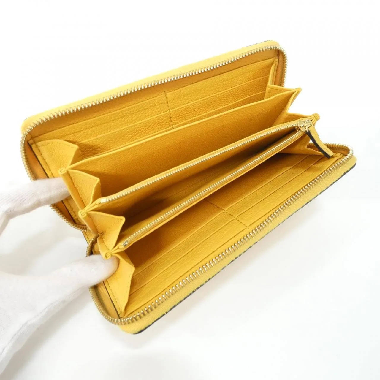 GUCCI 658691 Wallet Leather Yellow Leather Rank A - Thumbnail 6