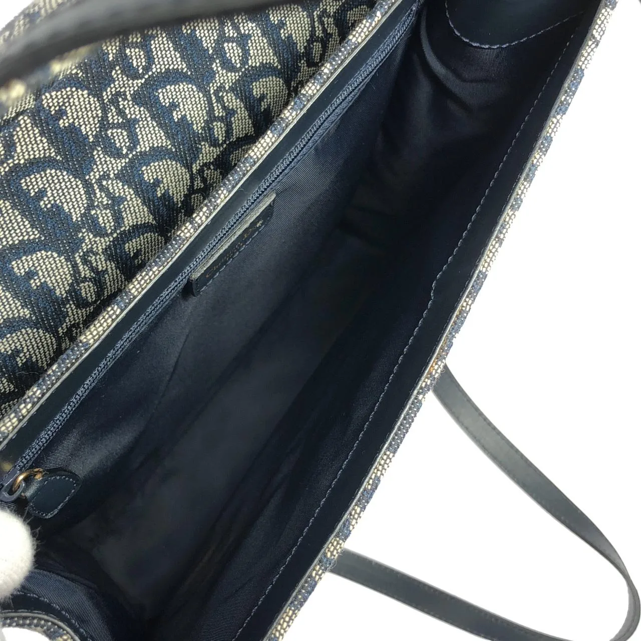 DIOR Handbag Canvas 藍色 帆布 中古品A - 縮圖 10