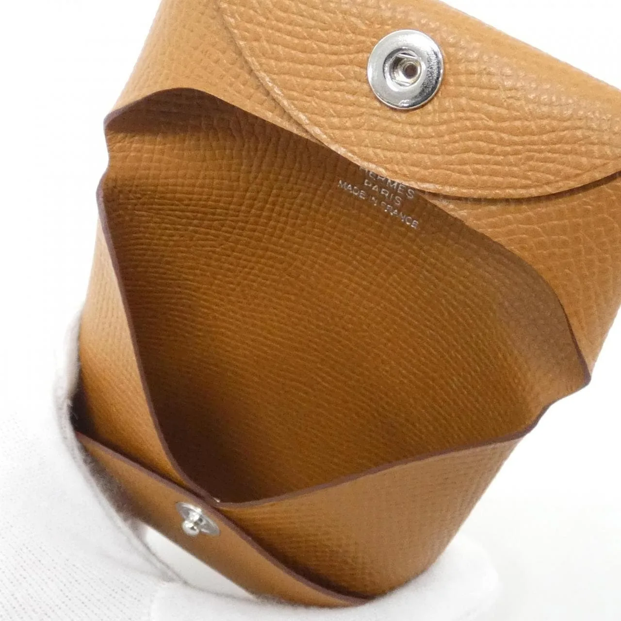 HERMES 041054CK Coin Case Epsom Gold Epsom Leather Rank A - Thumbnail 4