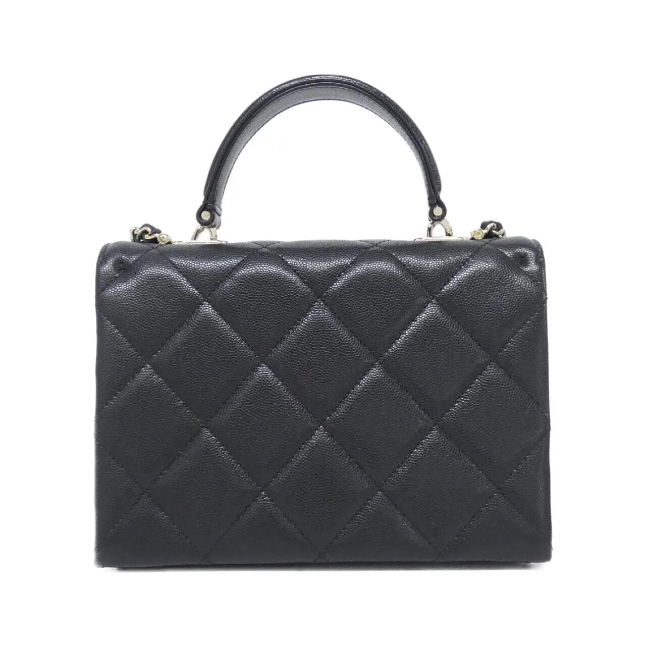 CHANEL AS4711 Handbag Grained Calfskin Black Grained Calfskin - Thumbnail 2