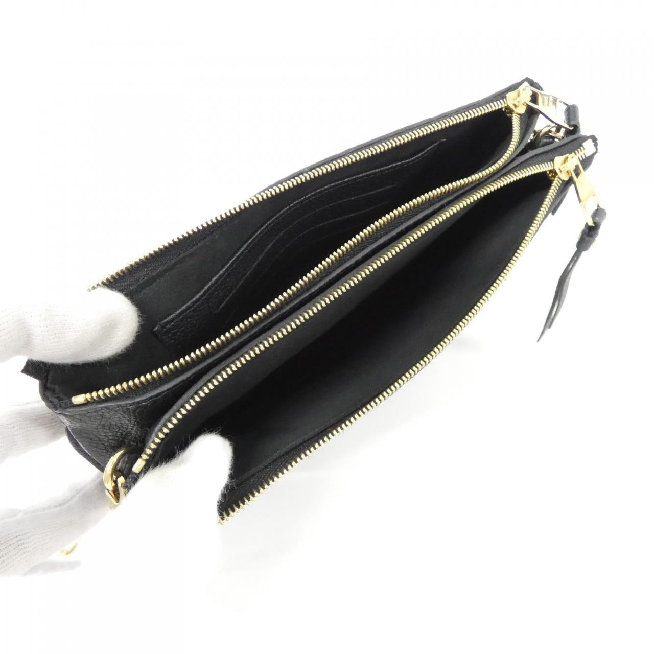 LOUIS VUITTON Pochette M68568 Shoulder Monogram 黑色 Monogram 中古品A - 縮圖 7