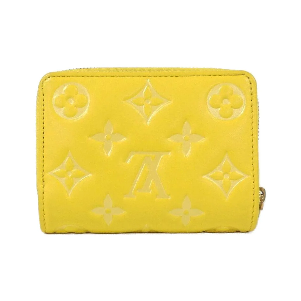 LOUIS VUITTON M13792 Wallet Lambskin 黃色 羊皮 中古品A - 縮圖 2