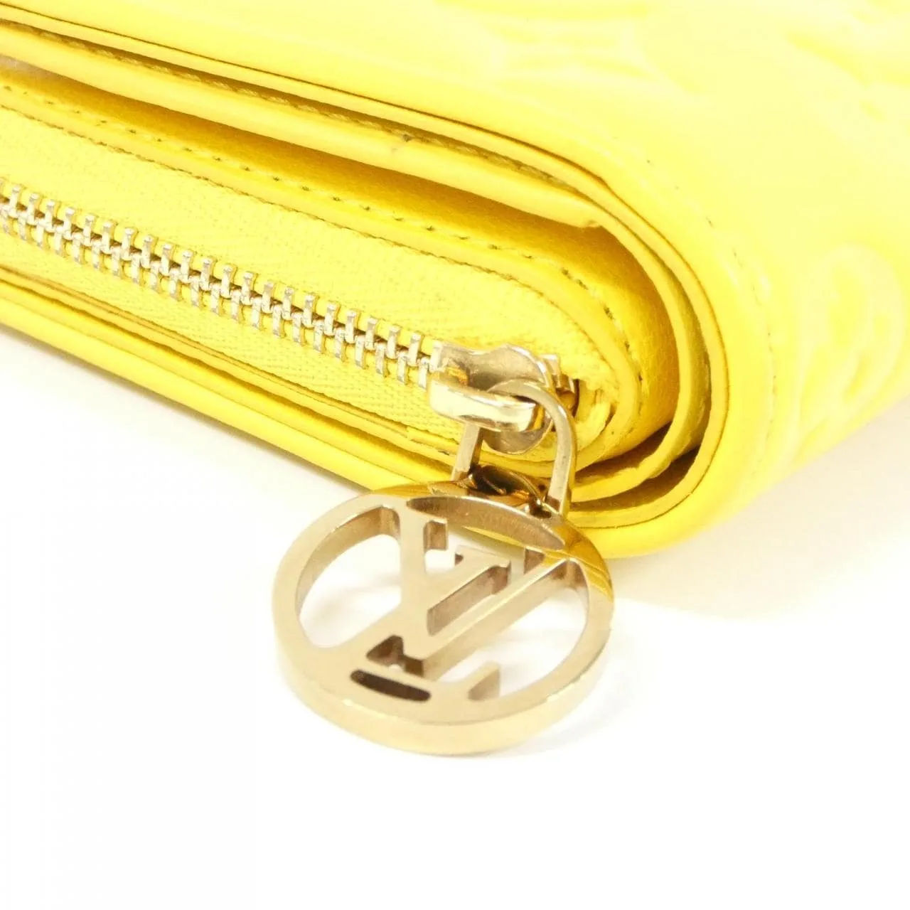 LOUIS VUITTON M13792 Wallet Lambskin 黃色 羊皮 中古品A - 縮圖 5