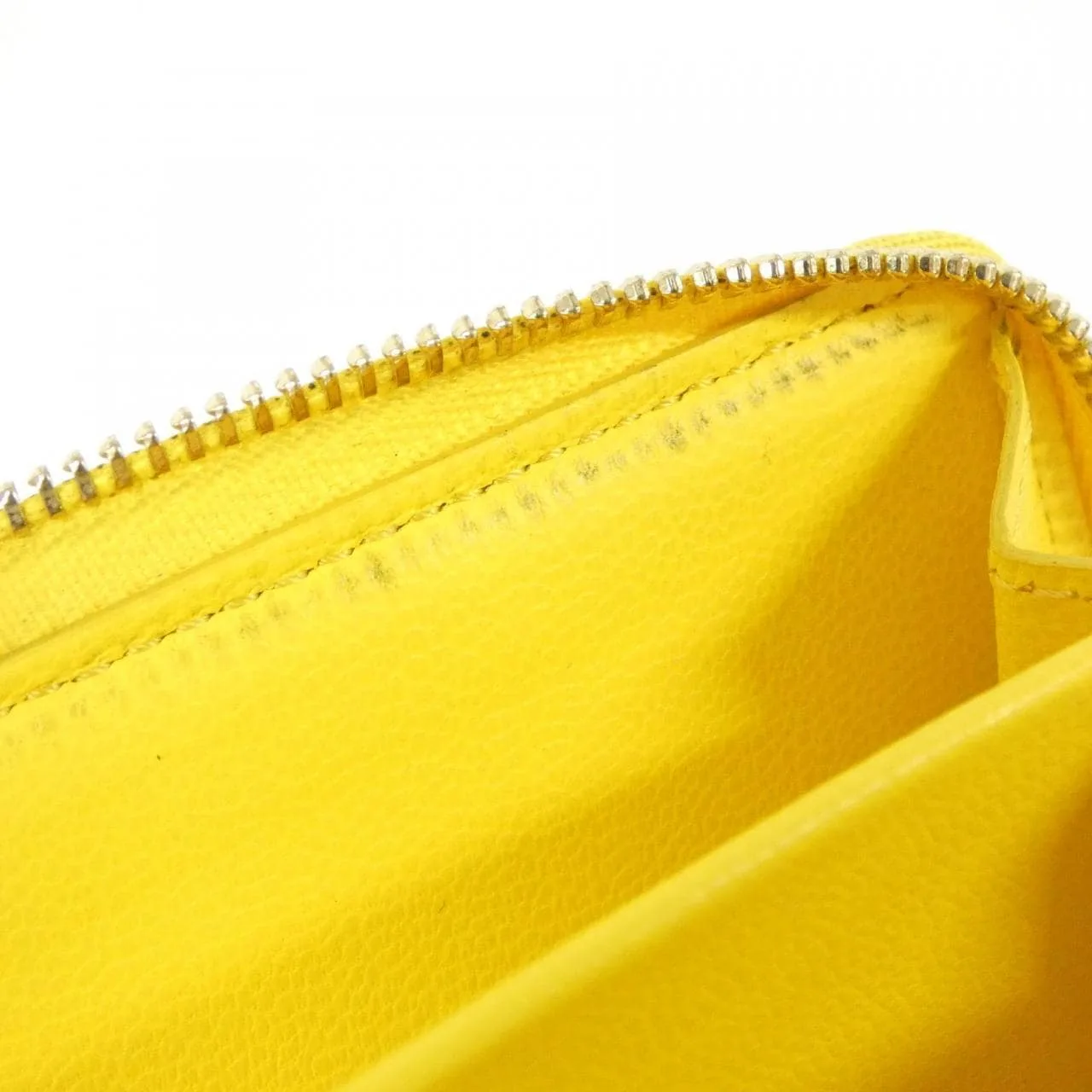 LOUIS VUITTON M13792 Wallet Lambskin 黃色 羊皮 中古品A - 縮圖 9