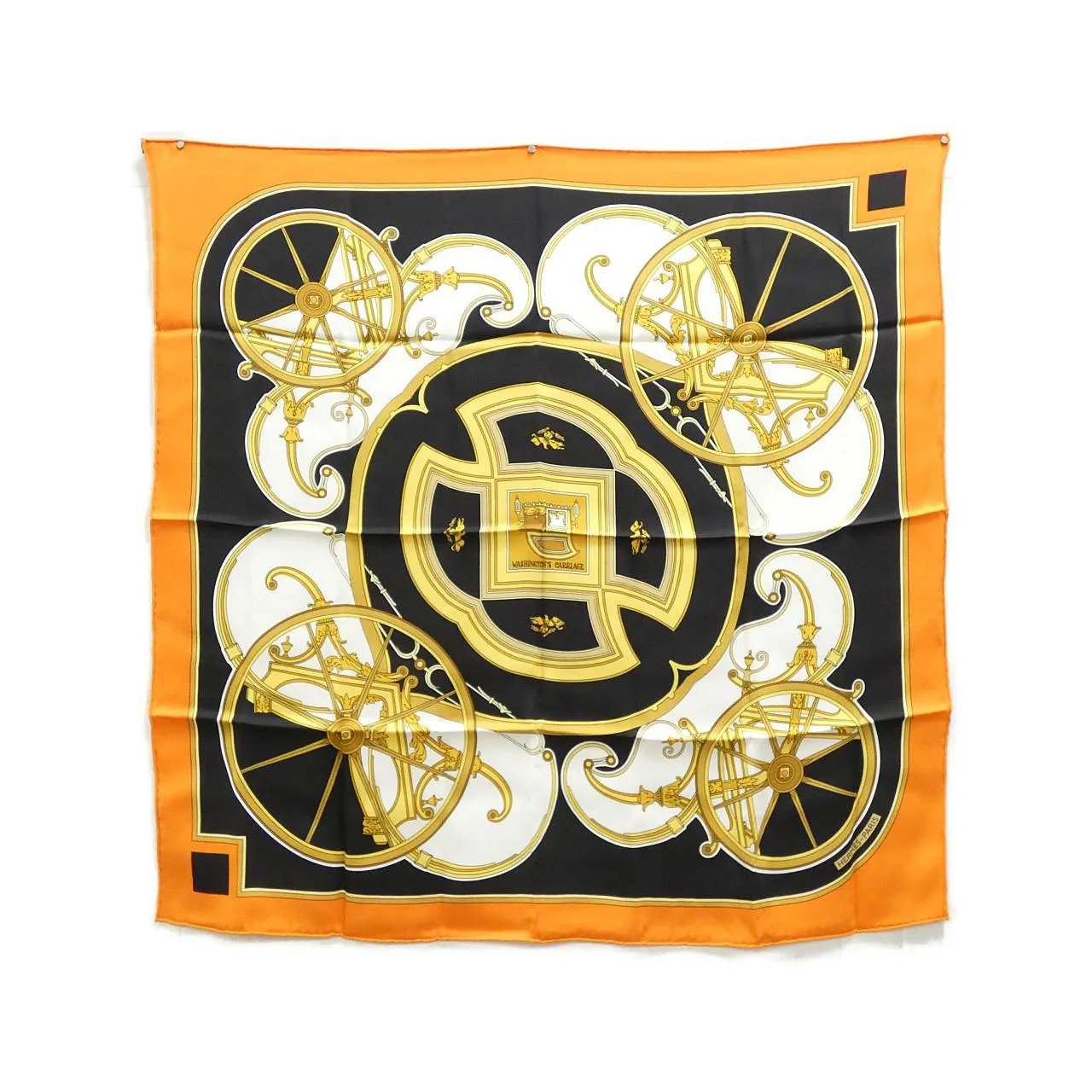 HERMES Scarf Black