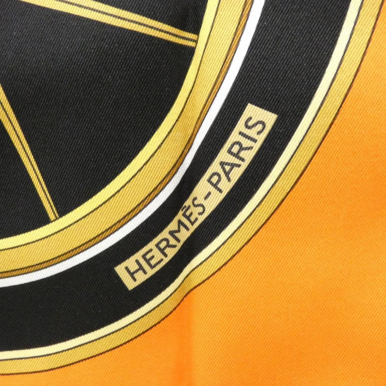 HERMES Scarf 黑色 中古品A - 縮圖 2