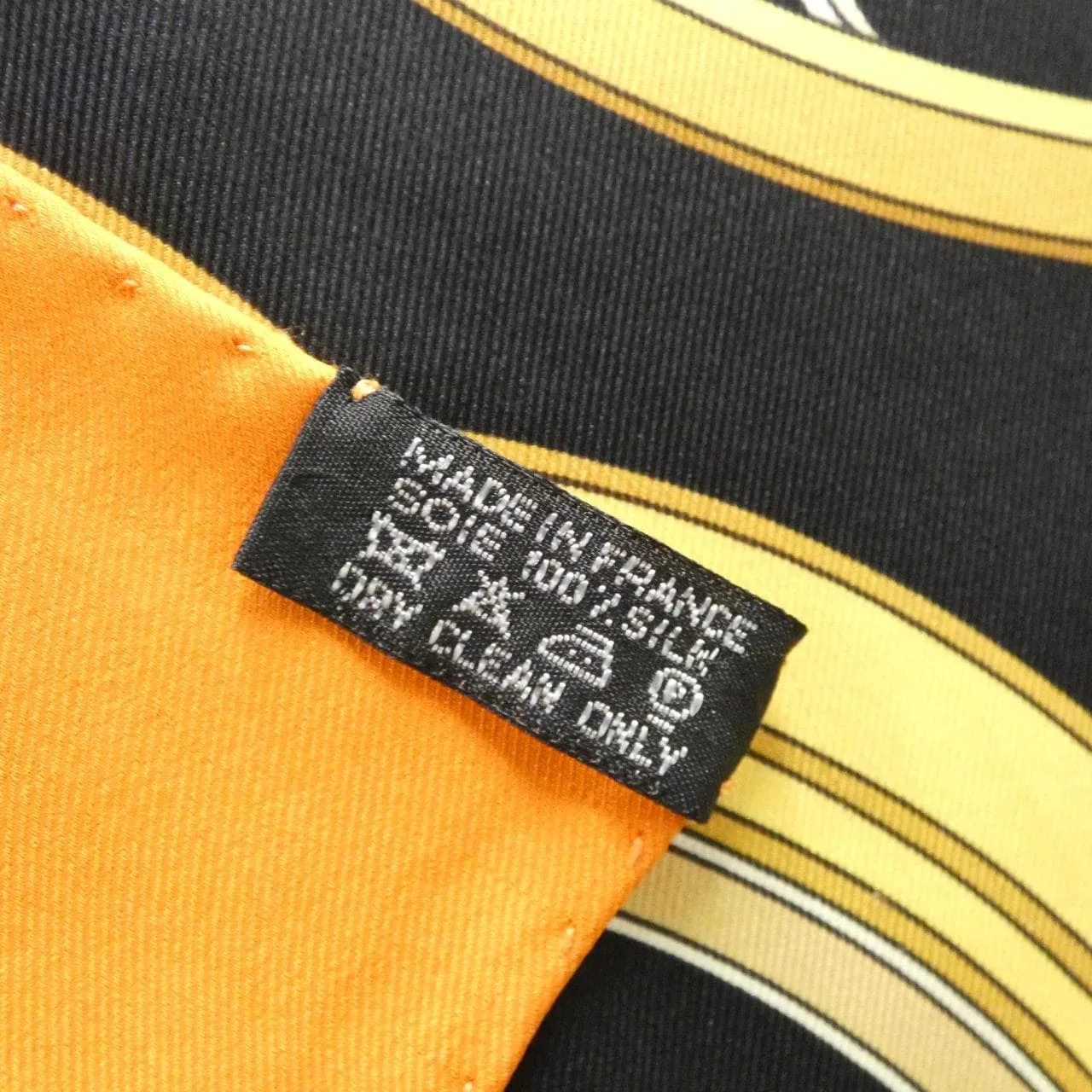 HERMES Scarf 黑色 中古品A - 縮圖 3