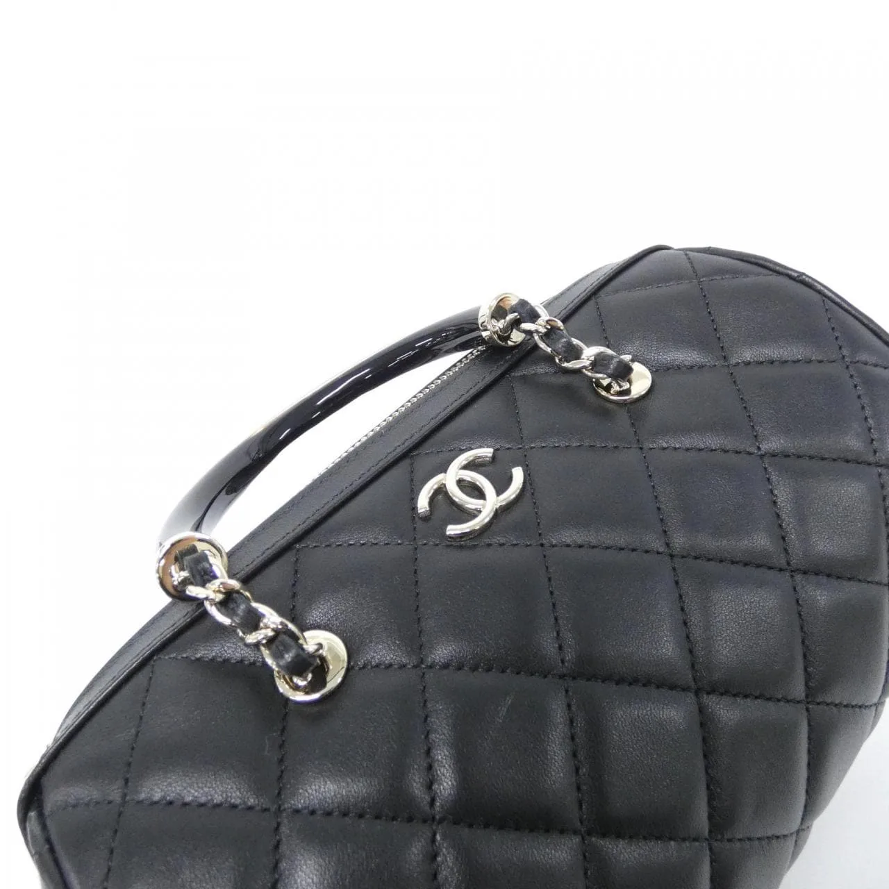 CHANEL AP4411 Handbag Lambskin Black Lambskin Rank A - Thumbnail 4