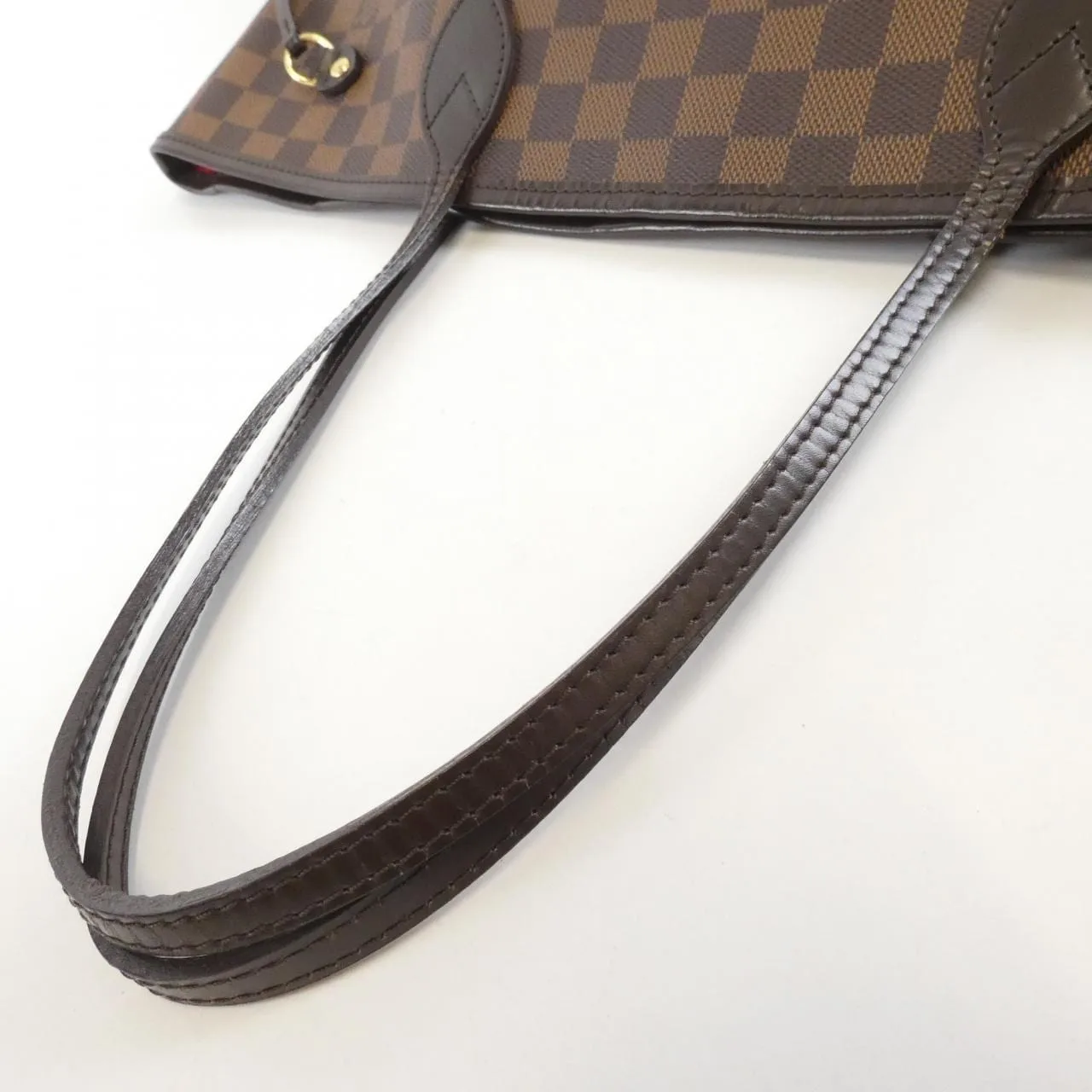 LOUIS VUITTON Neverfull N51105 Tote Damier 黑色 Damier 中古品A - 縮圖 5