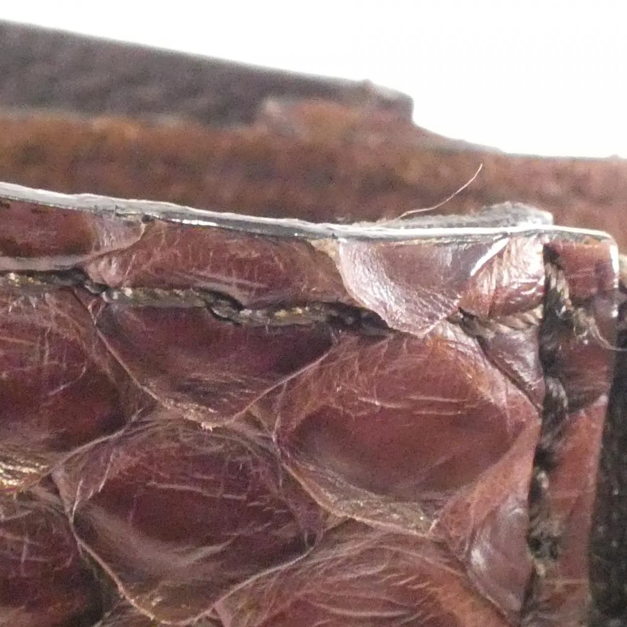 CELINE Handbag Python Brown Python Rank A - Thumbnail 5