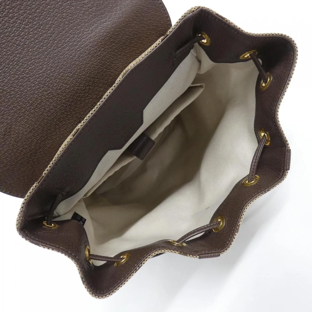 GUCCI 678829 UKMEG Backpack Canvas 黑色 帆布 中古品A - 縮圖 6