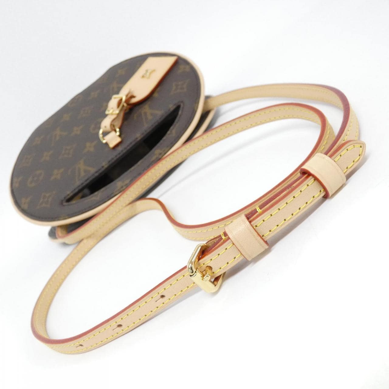 LOUIS VUITTON M47117 Shoulder Bag Monogram 黑色 Monogram 中古品A - 縮圖 6