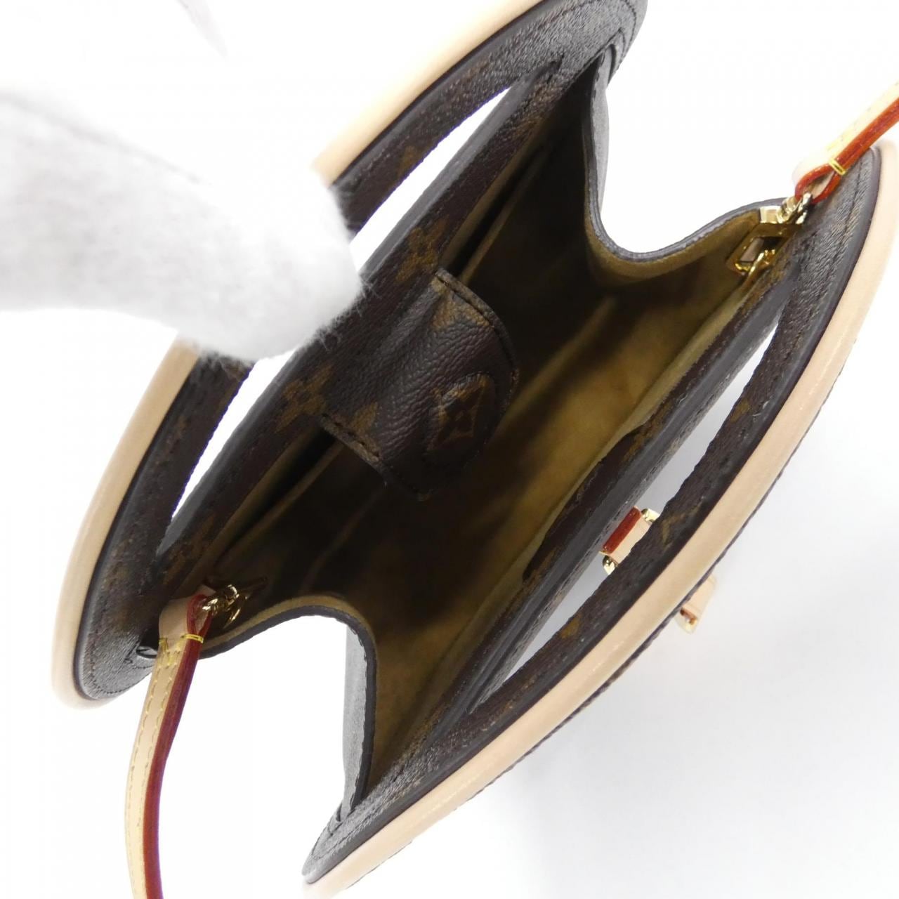 LOUIS VUITTON M47117 Shoulder Bag Monogram 黑色 Monogram 中古品A - 縮圖 7