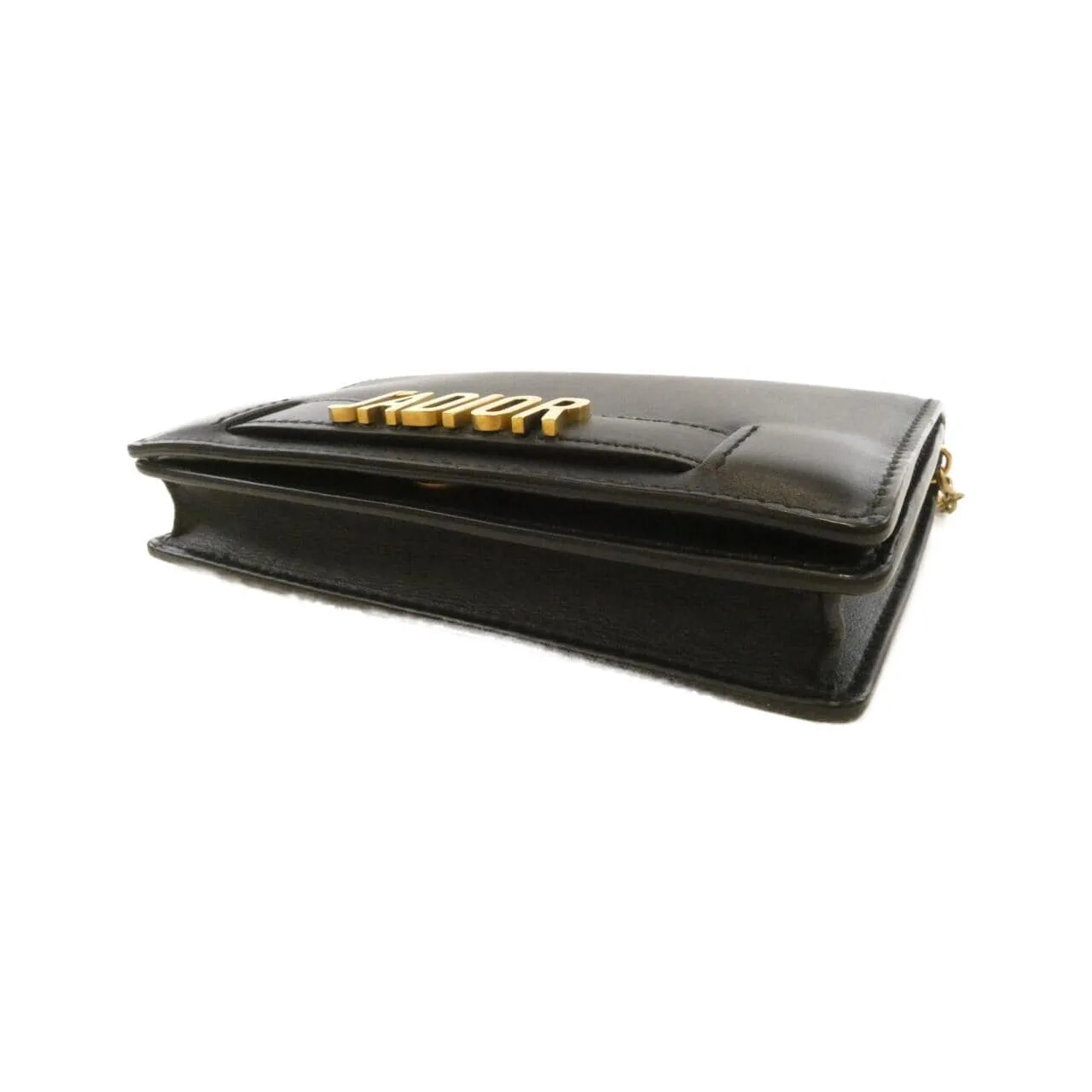DIOR Wallet Leather 黑色 皮革 中古品A - 縮圖 3
