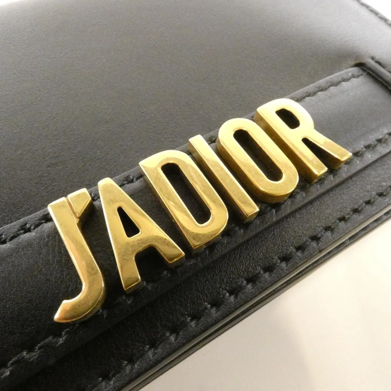 DIOR Wallet Leather 黑色 皮革 中古品A - 縮圖 4