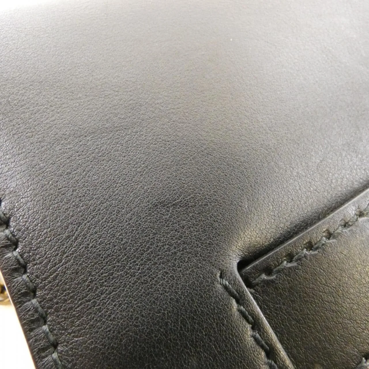 DIOR Wallet Leather 黑色 皮革 中古品A - 縮圖 5