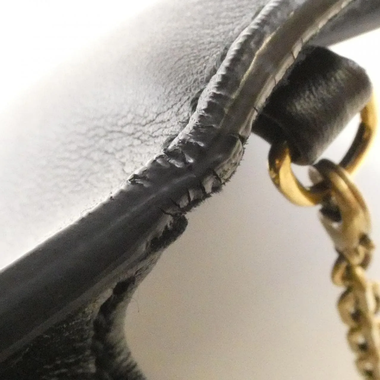 DIOR Wallet Leather 黑色 皮革 中古品A - 縮圖 7