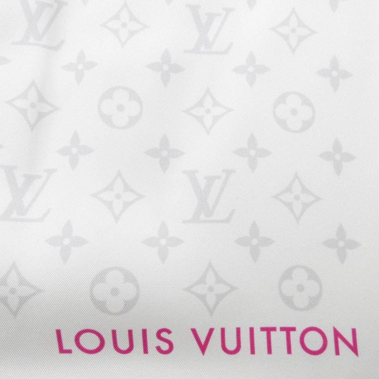 LOUIS VUITTON M96097 Scarf 白色 中古品A - 縮圖 2