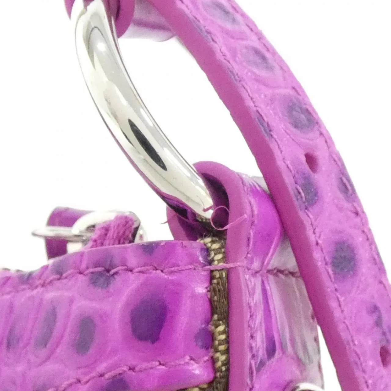 BALENCIAGA 805260 2ABBV Shoulder Canvas 黑色 帆布 中古品A - 縮圖 6