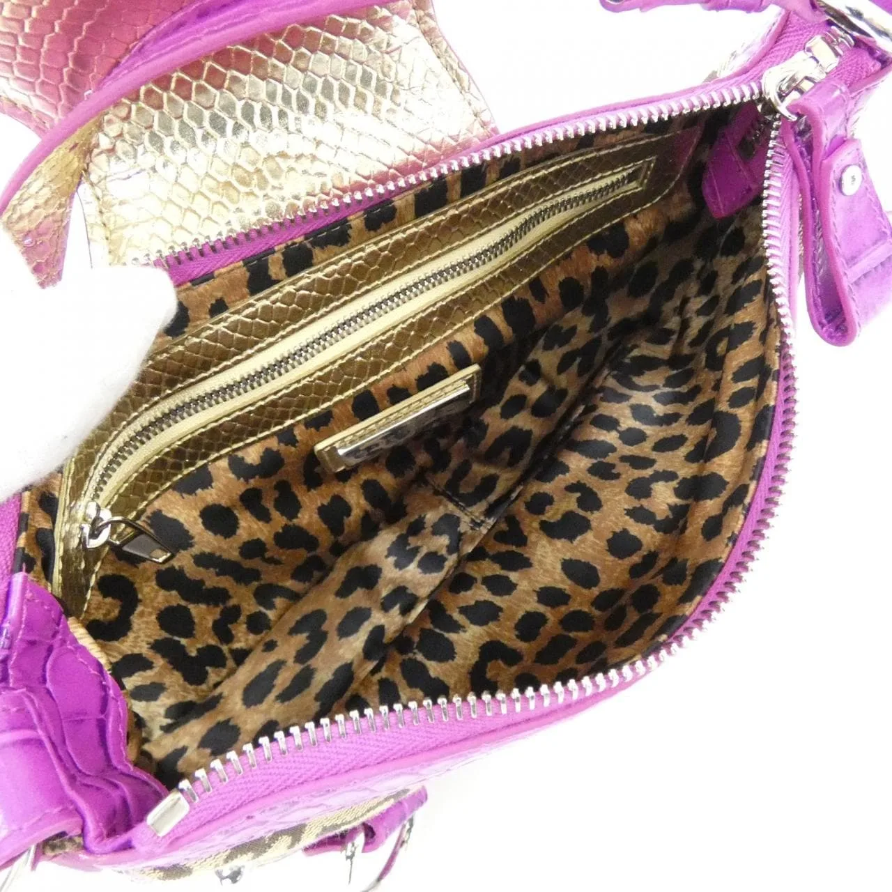 BALENCIAGA 805260 2ABBV Shoulder Canvas 黑色 帆布 中古品A - 縮圖 8