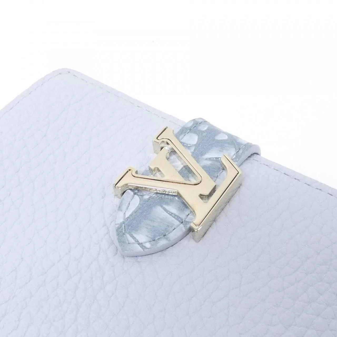 LOUIS VUITTON N88275 Wallet Leather 藍色 皮革 中古品A - 縮圖 3