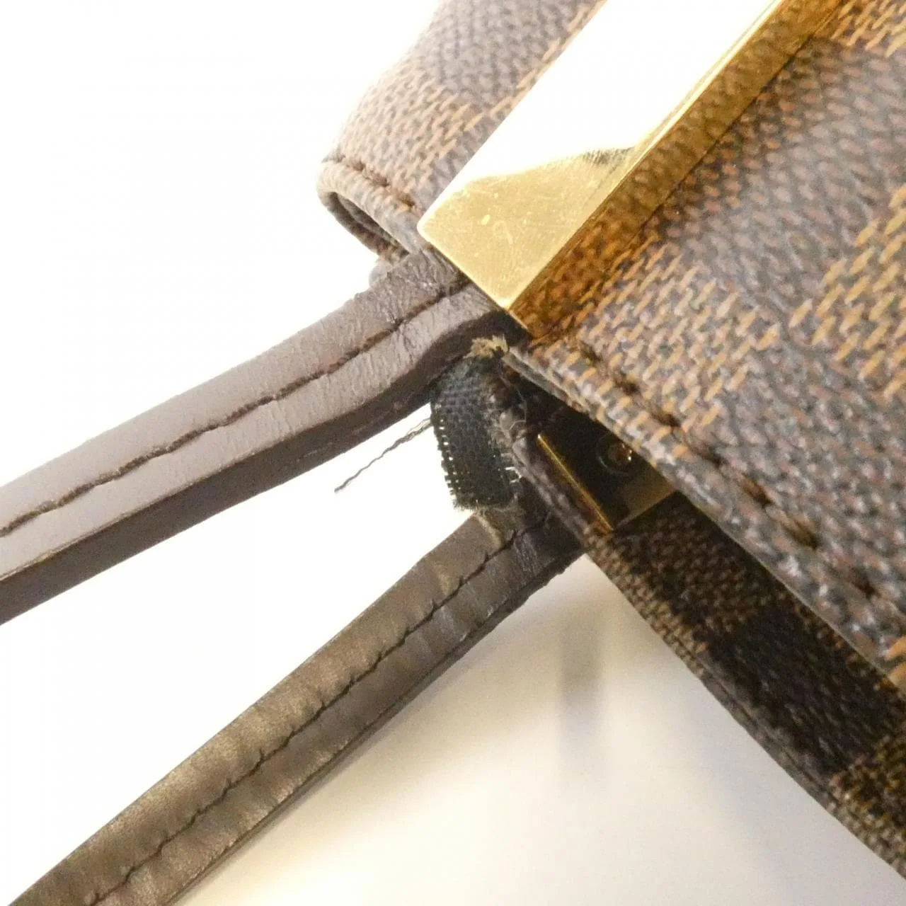 LOUIS VUITTON N41215 Handbag Damier 黑色 Damier 中古品A - 縮圖 4