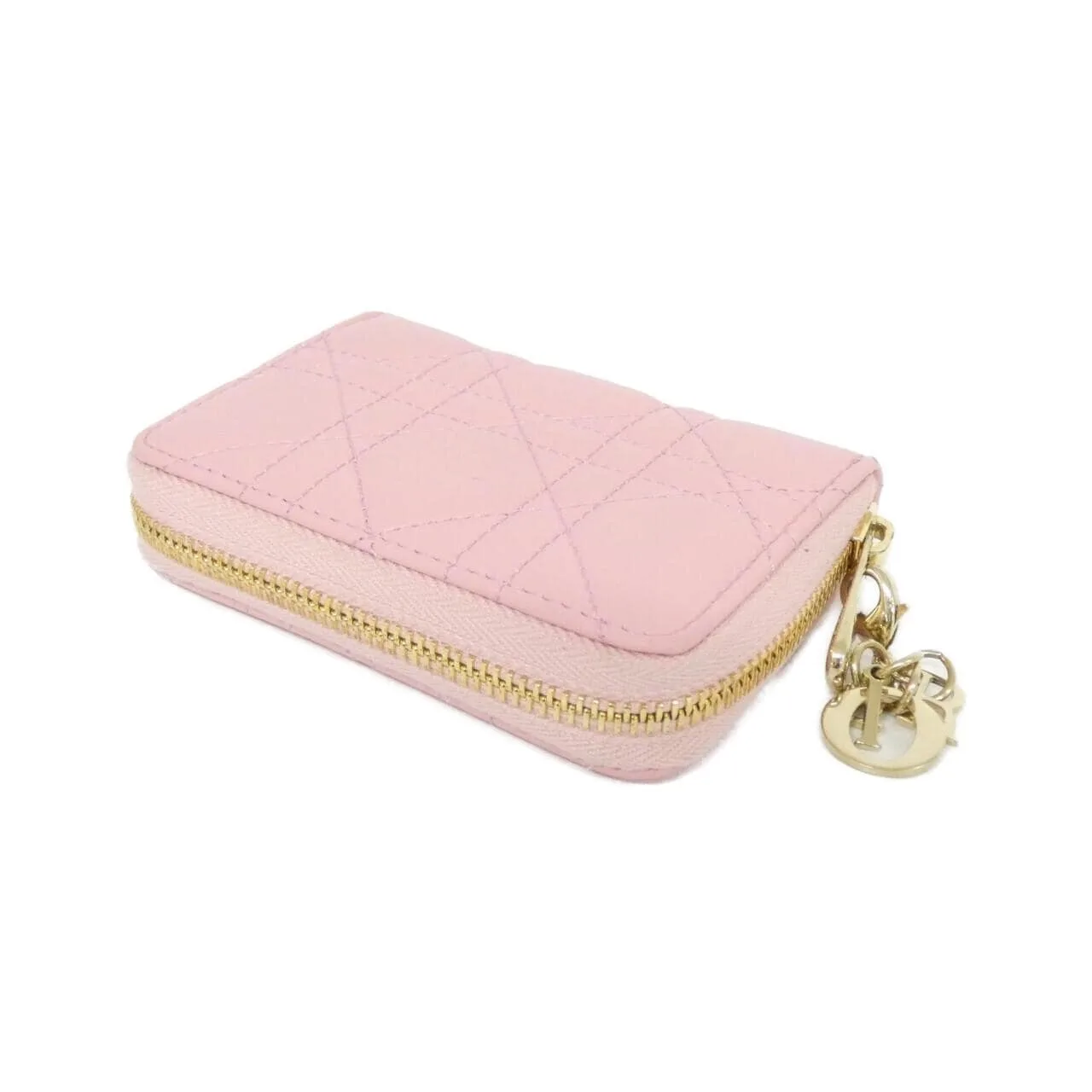 DIOR Lady Dior S0985ONMJ Coin Case Lambskin Black Lambskin Rank A - Thumbnail 2