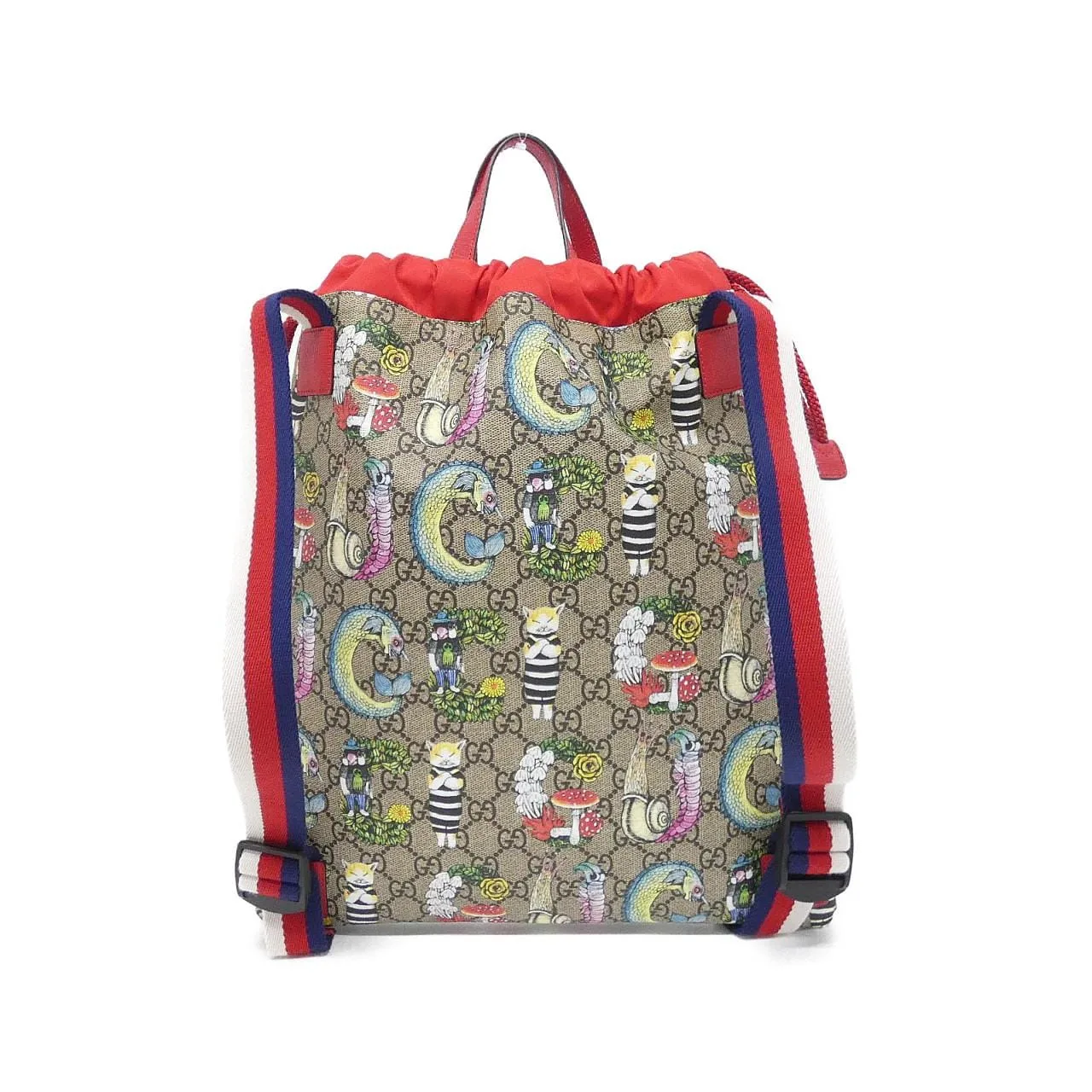 GUCCI 550775 HZKAN Backpack Canvas Beige Canvas Rank A - Thumbnail 2