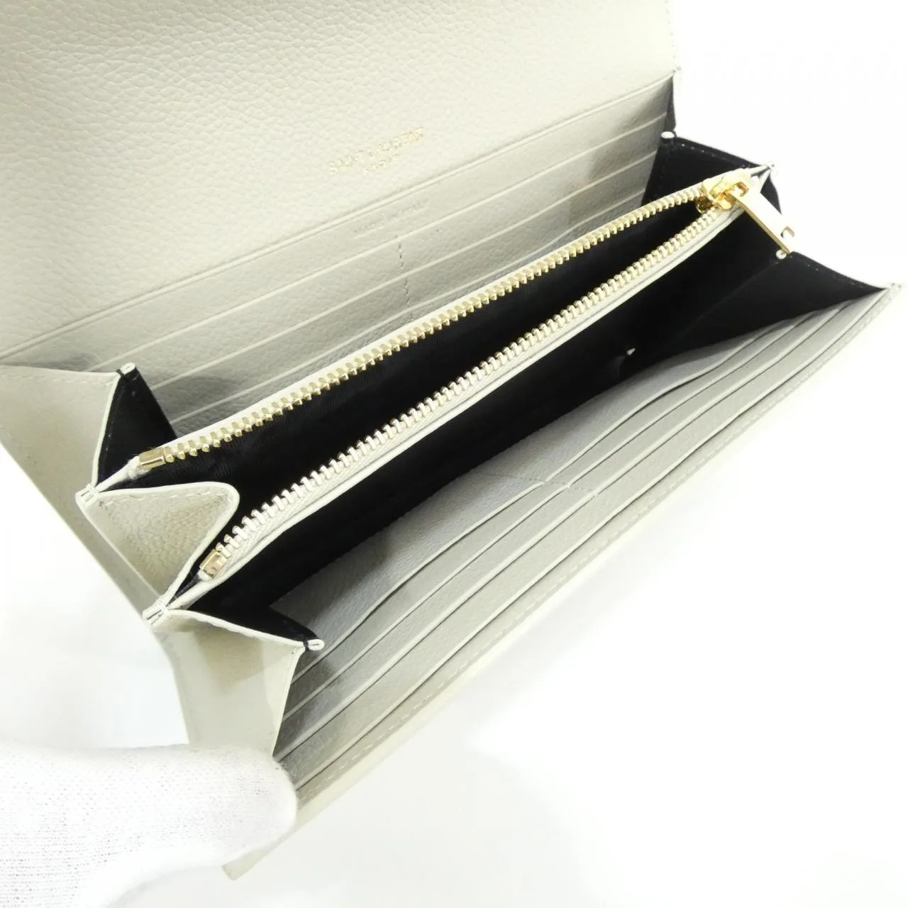 SAINT LAURENT 414567 B680J Wallet Black Rank A - Thumbnail 9